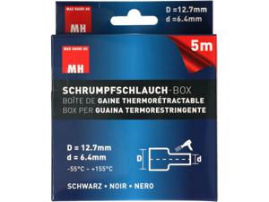 Max Hauri 132678 Krimpkous Zwart 6.4 mm 12.7 mm 5 m