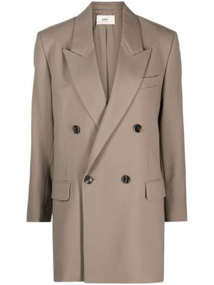 AMI Paris blazer à boutonnière croisée - Tons neutres
