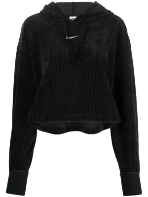 Nike hoodie en velours à logo brodé - Noir