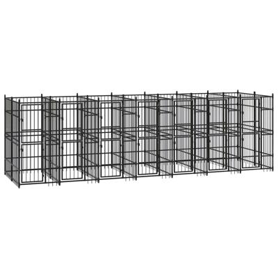 Hondenkennel 12,9 m² staal