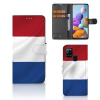 Samsung Galaxy A21s | Bookstyle Case | Nederlandse Vlag