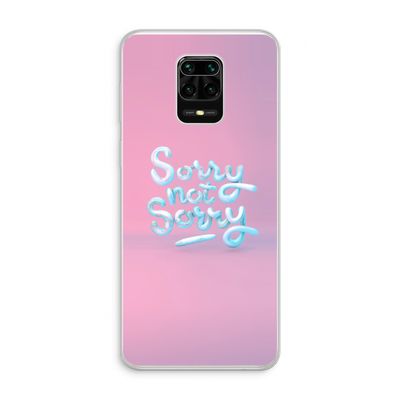 Sorry not sorry: Xiaomi Redmi Note 10 Lite Transparant Hoesje