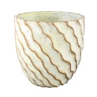 Sharlae Room cement pot golvende lijnen rond XXL