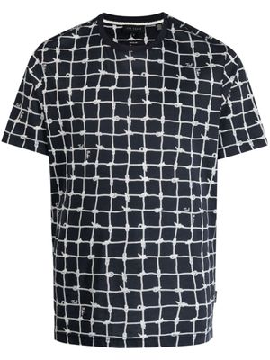 Ted Baker Naidow katoenen T-shirt - Blauw Ted Baker Naidow katoenen T-shirt - Blauw