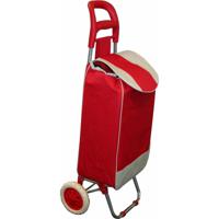 Boodschappentrolley - rood - 96 x 34 x 21 cm - 40 liter