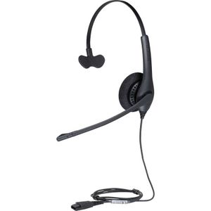 Jabra Biz 1500 Mono Headset Bedraad Hoofdband Kantoor/callcenter Bluetooth Zwart