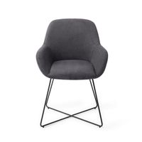 Jesper Home Eetkamerstoel 'Kushi' Cross Black, kleur Black-Out