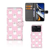 Xiaomi Poco X4 Pro 5G | Telefoonhoesje | Met pasjeshouder | Sleeping Cats