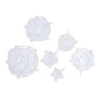 Alpina herbruikbare siliconen deksels 6 stuks diameter 6/9/11/14/16/20 cm