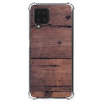 Samsung Galaxy A12 Stevig Telefoonhoesje Old Wood