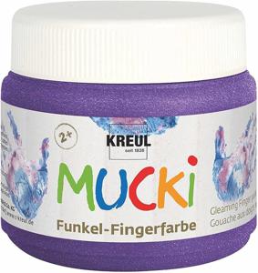 Creativ Company Mucki Vingerverf Paars Metallic, 150ml