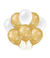 Paperdreams Decoratie ballonnen goud/wit - 40