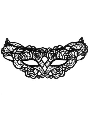 Fleur Du Mal masque de nuit en guipure - Noir