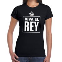 Zwart Viva el Rey Spaans t-shirt dames - thumbnail