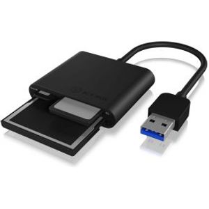 ICY BOX IB-CR301-U3 geheugenkaartlezer USB 3.2 Gen 1 (3.1 Gen 1) Zwart