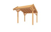 YARD Outdoor SUBLIME Kapschuur - 300x250 cm Douglashout- Kapschuurdak- - YARD Outdoor