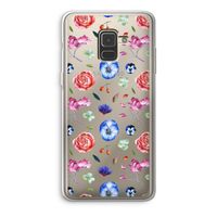 Bloemetjes: Samsung Galaxy A8 (2018) Transparant Hoesje