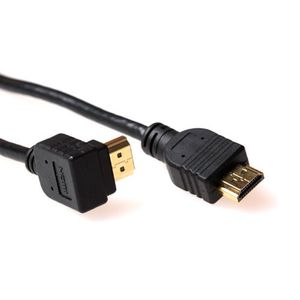 ACT AK3676 HDMI High Speed A male/A male haaks - 1 meter