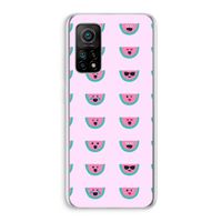Smiley watermeloenprint: Xiaomi Mi 10T 5G Transparant Hoesje
