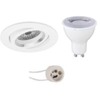 Dimbare LED Spot Set GU10 - Inbouw Rond Mat Wit 6W 6400K Ø82mm