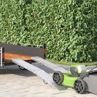 Laad Ramp 2 pcs Zilver 166 x 22,5 x 4,5 cm Gegalvaniseerd staal