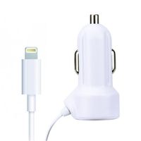 Gecko Car Charger Lightning 2.1A Wit - thumbnail