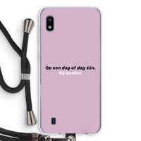 gij beslist: Samsung Galaxy A10 Transparant Hoesje met koord