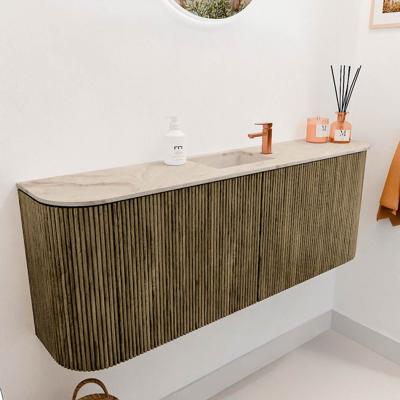 Toiletmeubel Mondiaz Joya Dlux | 113.2 cm | Meubelkleur Dusk | Faye wastafel Frappe Wasbak Midden | 1 kraangat