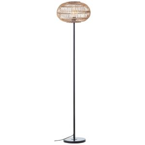 Brilliant Rotan staande lamp Woodball 94700/06