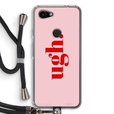 Ugh: Pixel 3a Transparant Hoesje met koord