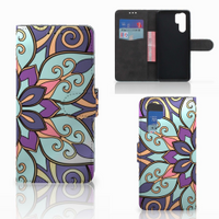 Huawei P30 Pro Hoesje Purple Flower - thumbnail