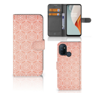 OnePlus Nord N100 Telefoon Hoesje Pattern Orange