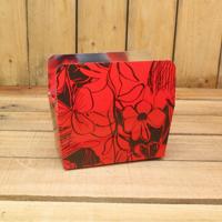 Bonbon doosjes - Chocolade doosje - Rood bloem LAAG - 24 stuks