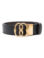 Bally ceinture en cuir à boucle - Noir