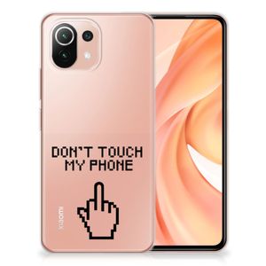 Xiaomi Mi 11 Lite | 11 Lite 5G NE Silicone-hoesje Finger Don't Touch My Phone