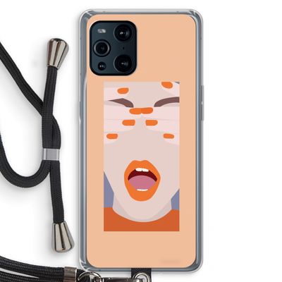 Surprise: Oppo Find X3 Pro Transparant Hoesje met koord