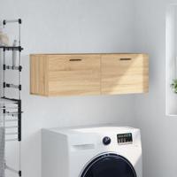 Wandkast 100x36,5x35 cm bewerkt hout sonoma eikenkleurig