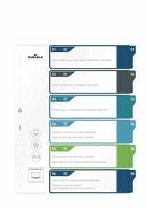 Durable 679427 Register DIN A4+ 1-6 Polypropyleen Meerdere kleuren 6 tabbladen 679427