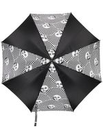 Fornasetti parapluie Solia Ventaglio - Noir