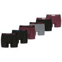 Puma Boxershorts 6-pack Black / Burgundy / Grey-XL