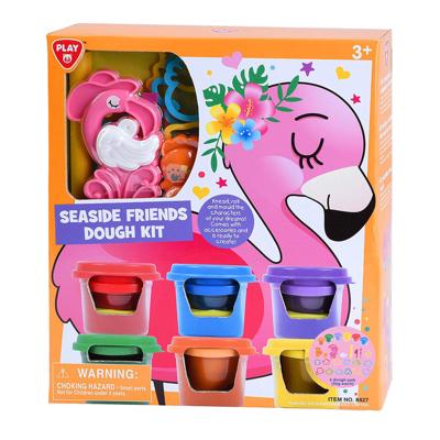 Play zeedieren kleiset, 6 kleipotjes