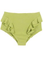 Clube Bossa bas de bikini volanté à taille haute - Vert - thumbnail