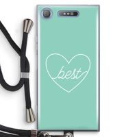 Best heart pastel: Sony Xperia XZ1 Transparant Hoesje met koord