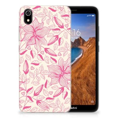 Xiaomi Redmi 7A | TPU Case | Pink Flowers