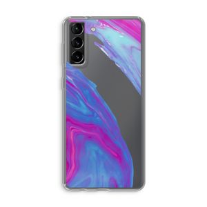 Zweverige regenboog: Samsung Galaxy S21 Plus Transparant Hoesje