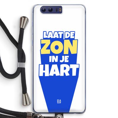Laat de zon in je hart: Honor 9 Transparant Hoesje met koord