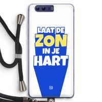Laat de zon in je hart: Honor 9 Transparant Hoesje met koord