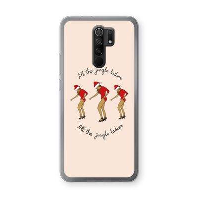 Jingle Ladies: Xiaomi Redmi 9 Transparant Hoesje