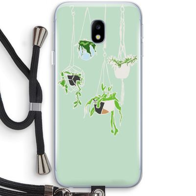 Hang In There: Samsung Galaxy J3 (2017) Transparant Hoesje met koord