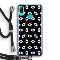 Eyes pattern: Huawei P Smart (2019) Transparant Hoesje met koord
